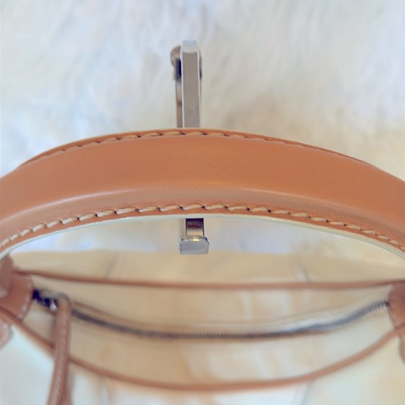 EUC TODS leather suede & canvas hobo shoulder bag - Picture 8 of 15